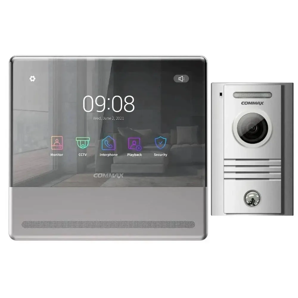 هاتف باب فيديو Commax | CDV-70QT/DRC-4PIP هو نظام إنتركم فيديو بشاشة 7 بوصات.