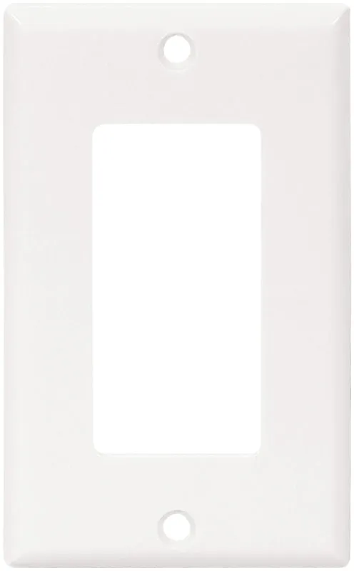 1 Gang Standard Wall Plate, White Deco