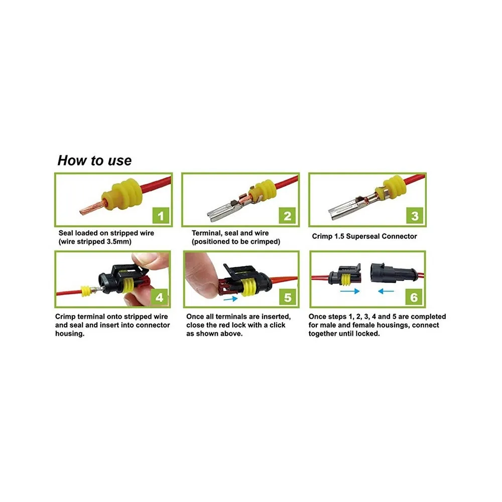 2 Way Female Superseal Connector 14A