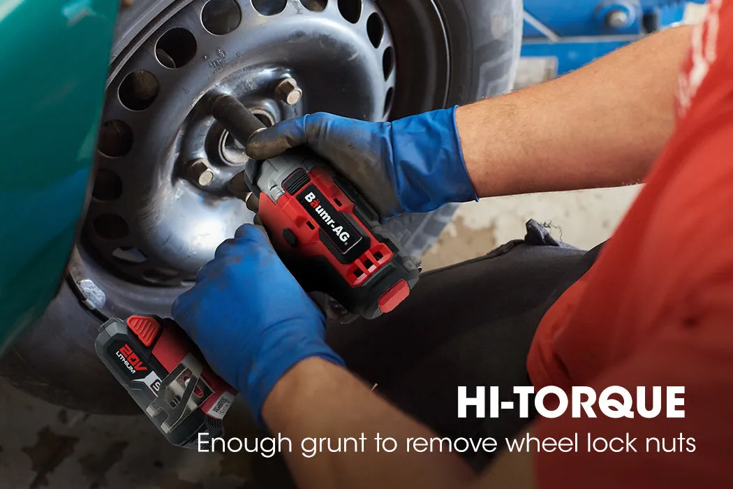 20V Cordless Impact Driver Kit with 130Nm Torque - Baumr-AG