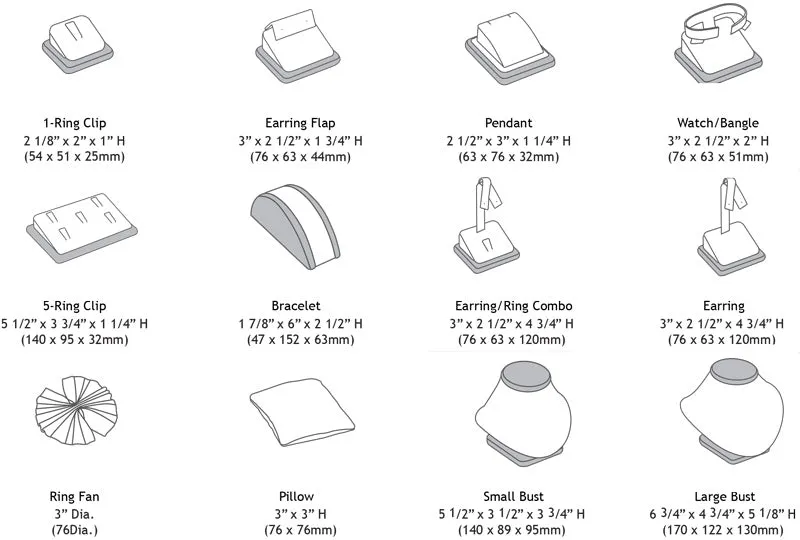 26-Piece Combination Jewelry Display Set