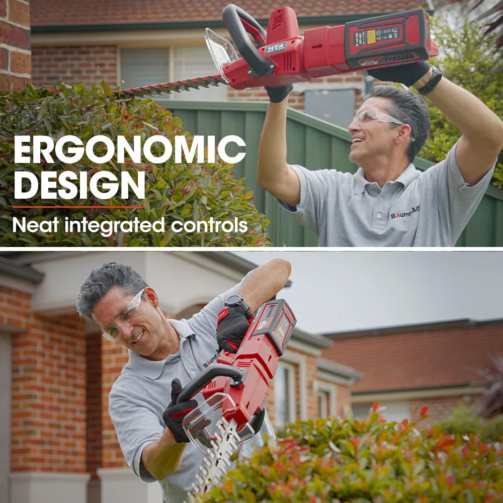 40V 630mm Cordless Hedge Trimmer, Rotating Handle - Baumr-AG