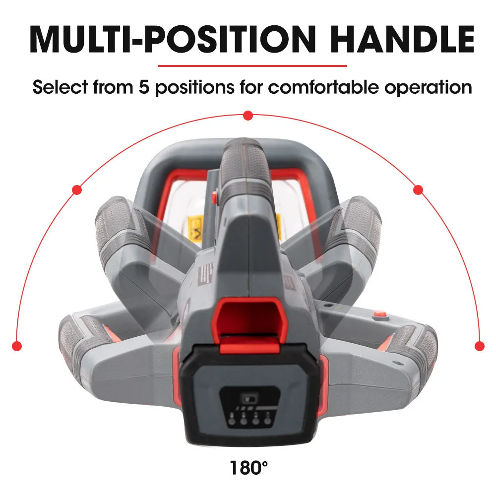 40V 630mm Cordless Hedge Trimmer, Rotating Handle - Baumr-AG