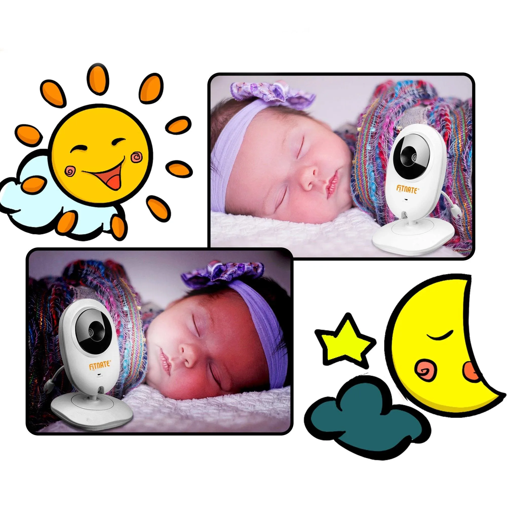 4.3" Baby Monitor 2.4Ghz Wireless Camera Video 2-Way Talk
