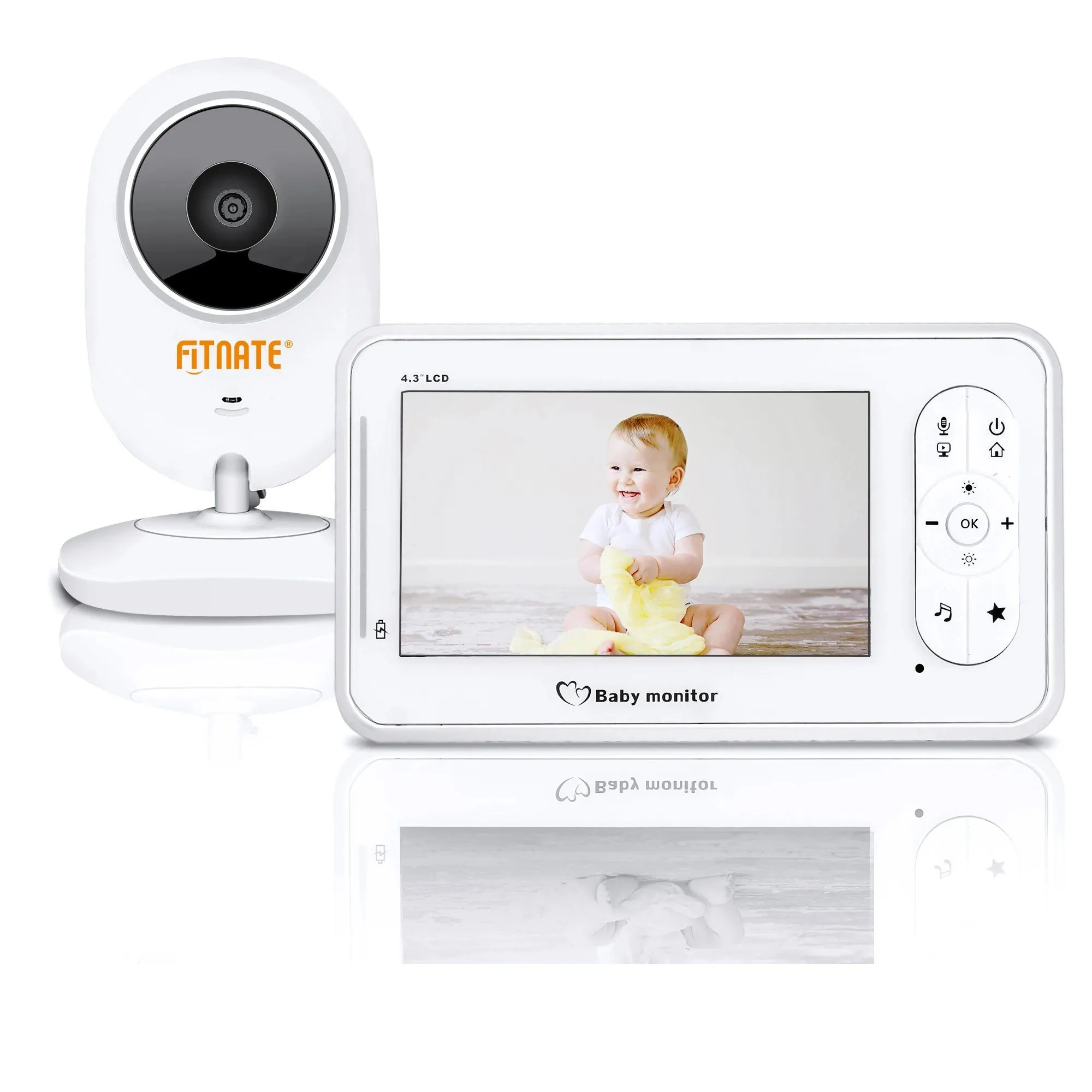 4.3" Baby Monitor 2.4Ghz Wireless Camera Video 2-Way Talk