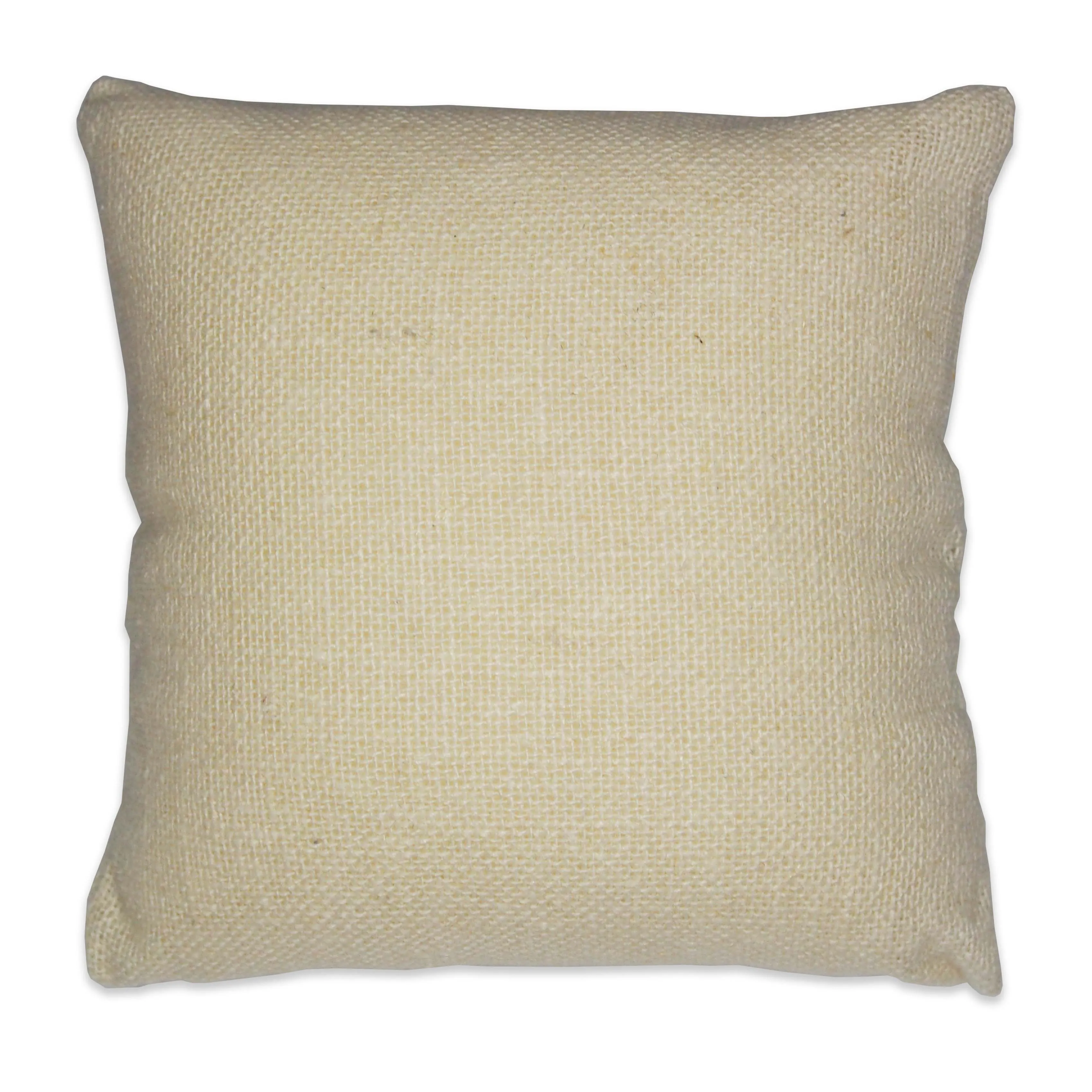 4" Beige Linen Pillow Displays