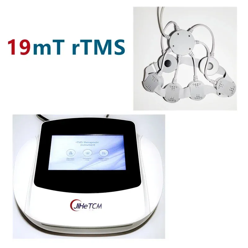 50mT English Machine Stroke Depression Parkinson Alzheimer autistic children Repetitive Transcranial Magnetic Stimulator rTMS