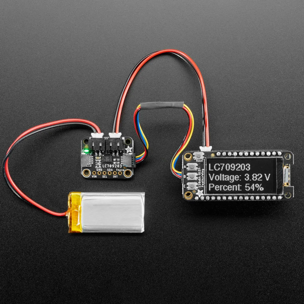 Adafruit LC709203F LiPoly / LiIon Fuel Gauge and Battery Monitor