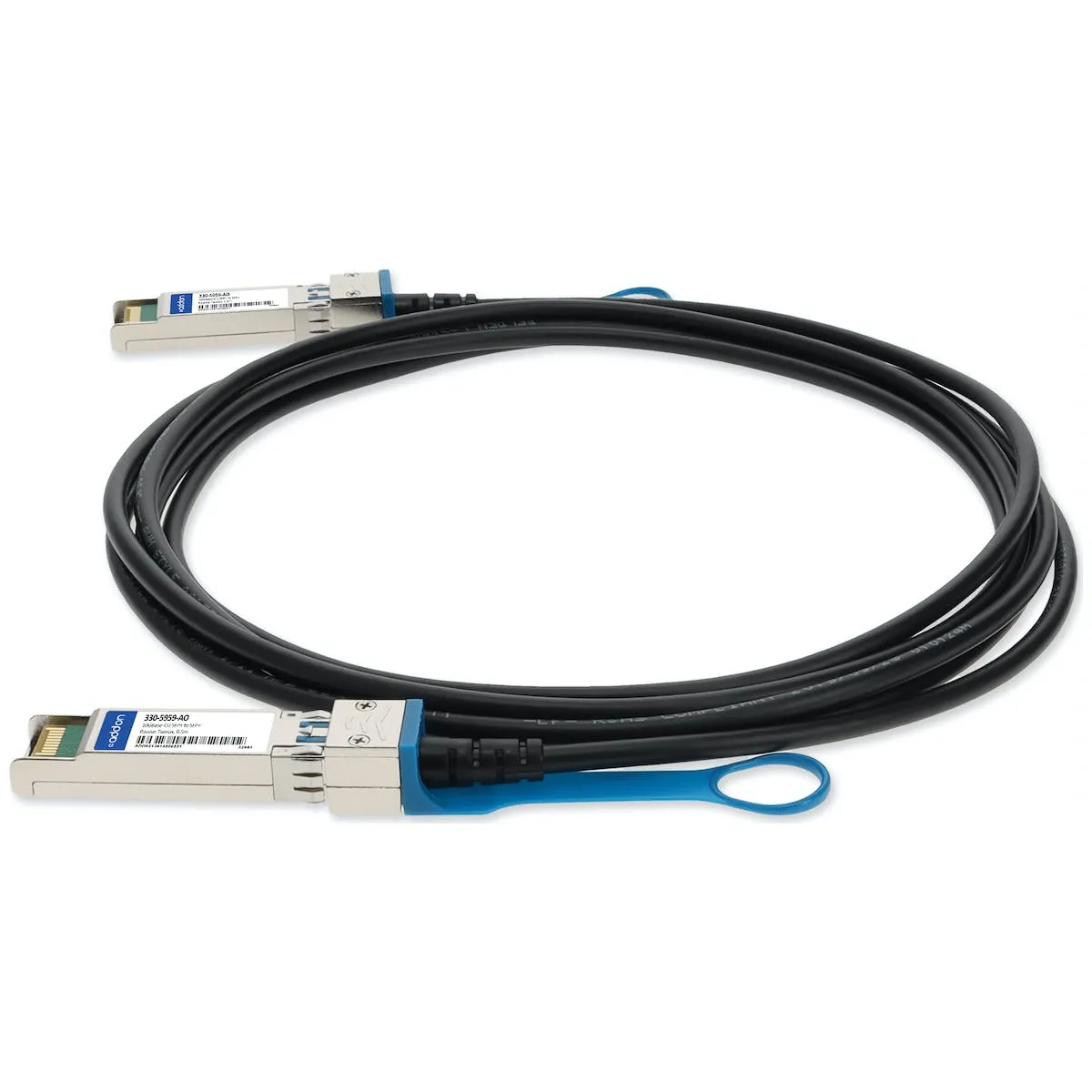 AddOn Dell 330-5959 Compatible TAA Compliant 10GBase-CU SFP  to SFP  Direct Attach Cable (Passive Twinax, 0.5m) 330-5959-AO