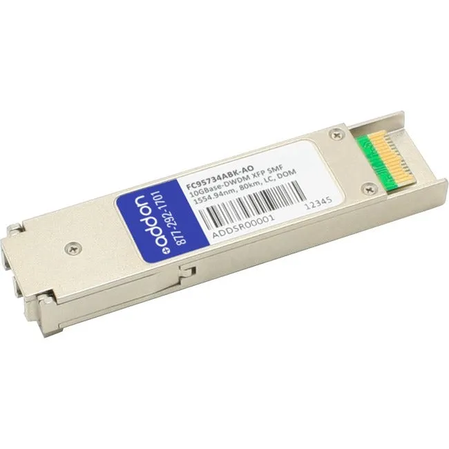 AddOn Fujitsu FC95734ABK Compatible TAA Compliant 10GBase-DWDM 100GHz XFP Transceiver (SMF, 1554.94nm, 80km, LC, DOM) FC95734ABK-AO