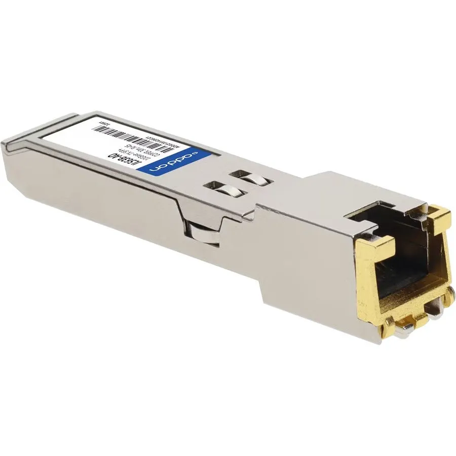 AddOn HP SFP  Module - For Data Networking - 1 x RJ-45 100/1000/10000Base-TX Network -