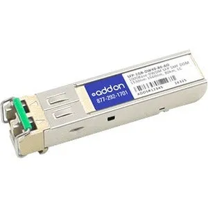 Addon Msa And Taa Compliant 1000Base-Dwdm 100Ghz Sfp Transceiver (Smf, 1538.19Nm, 80Km, Lc, Dom)