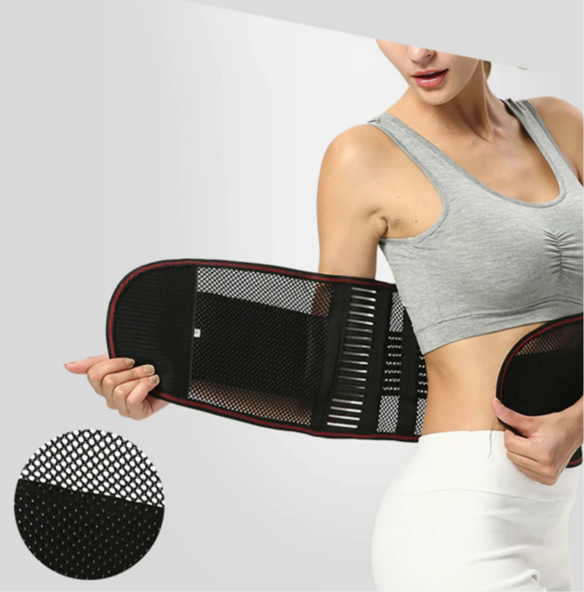 Adjustable Low Back Waist Adjustable Support Belt Brace Self-heating Magnetic