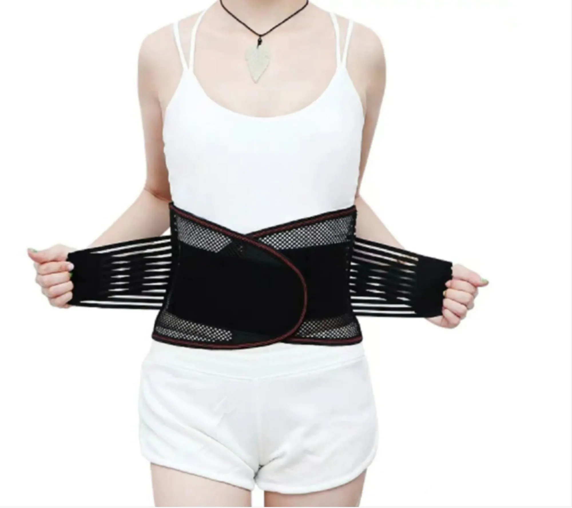Adjustable Low Back Waist Adjustable Support Belt Brace Self-heating Magnetic