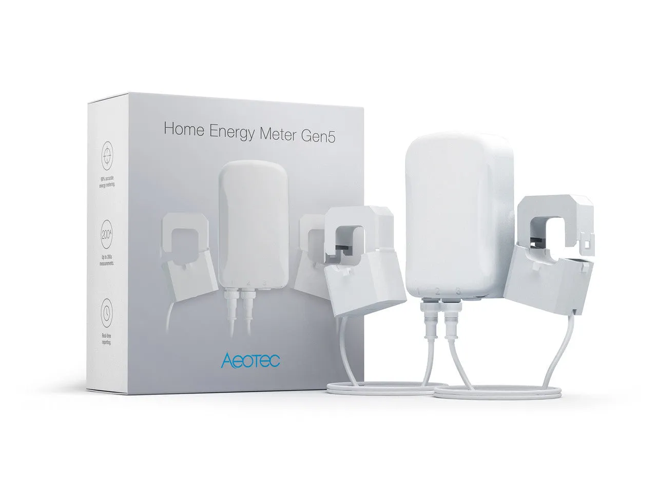 Aeotec ZW095-AP200A Home Energy Meter w/ Clamps (Z-Wave Plus)