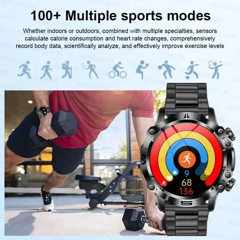 AI Medical Diagnosis Smart Watch Bluetooth Call Blood Sugar Blood