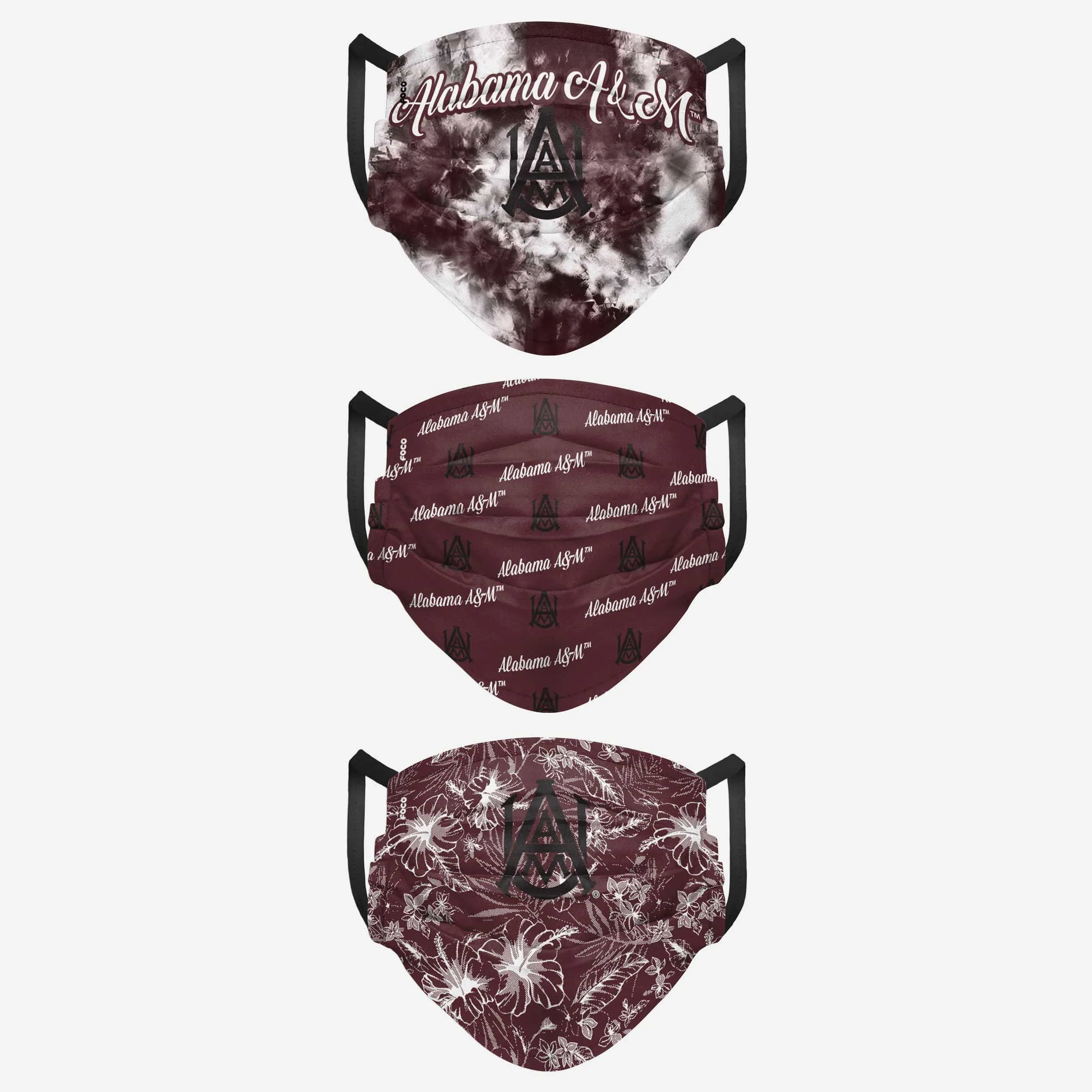 Alabama A&M Bulldogs Womens Matchday 3 Pack Face Cover