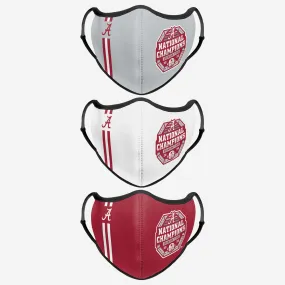 Alabama Crimson Tide 2020 Football National Champions Sport 3 Pack Face Cover