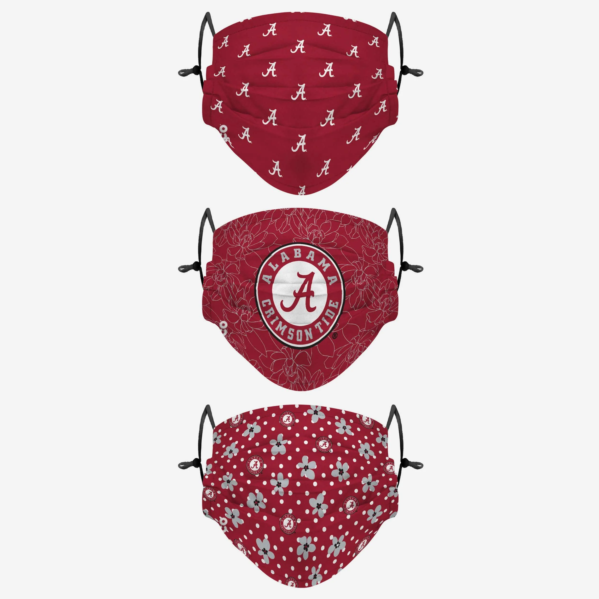 Alabama Crimson Tide Gameday Gardener 3 Pack Face Cover