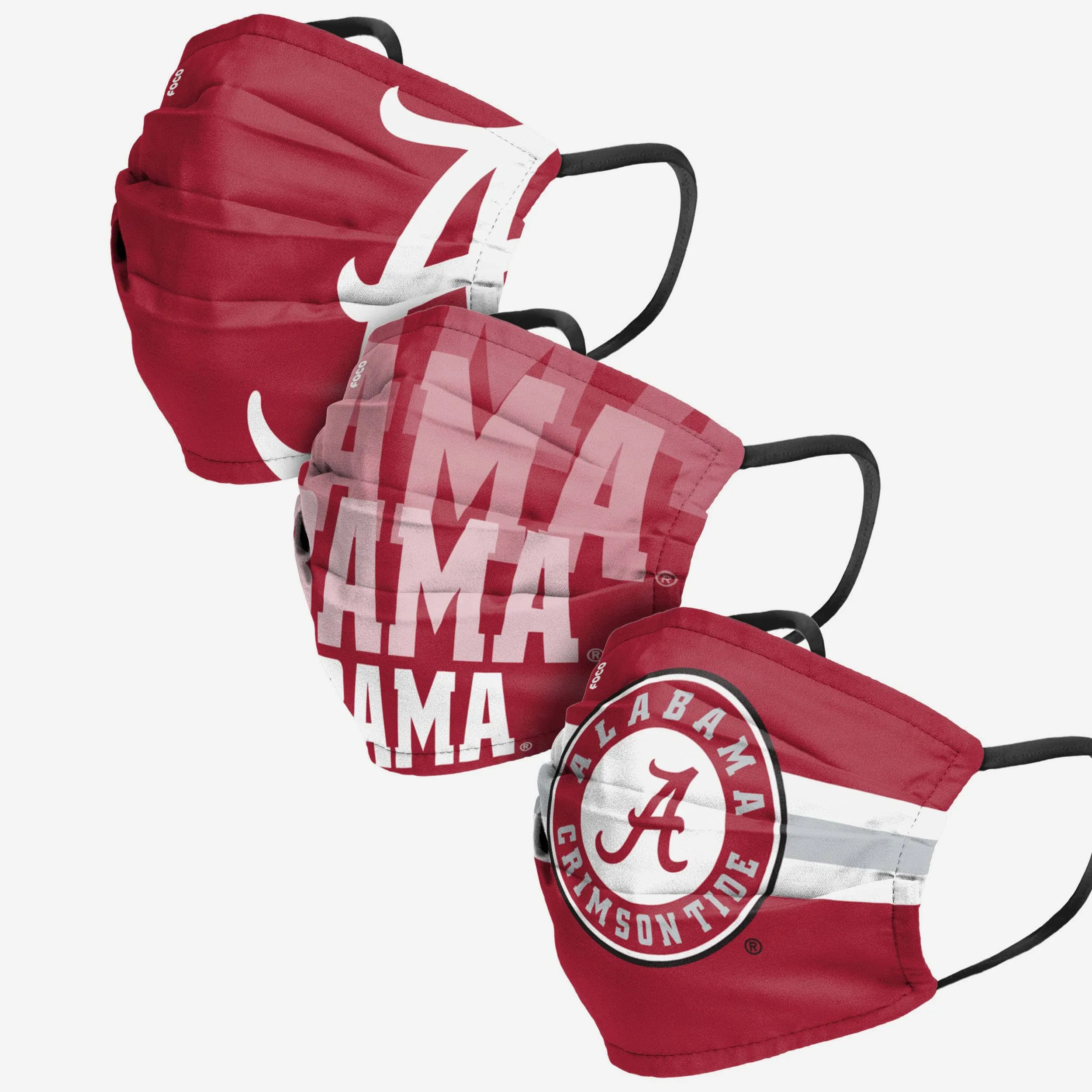 Alabama Crimson Tide Matchday 3 Pack Face Cover