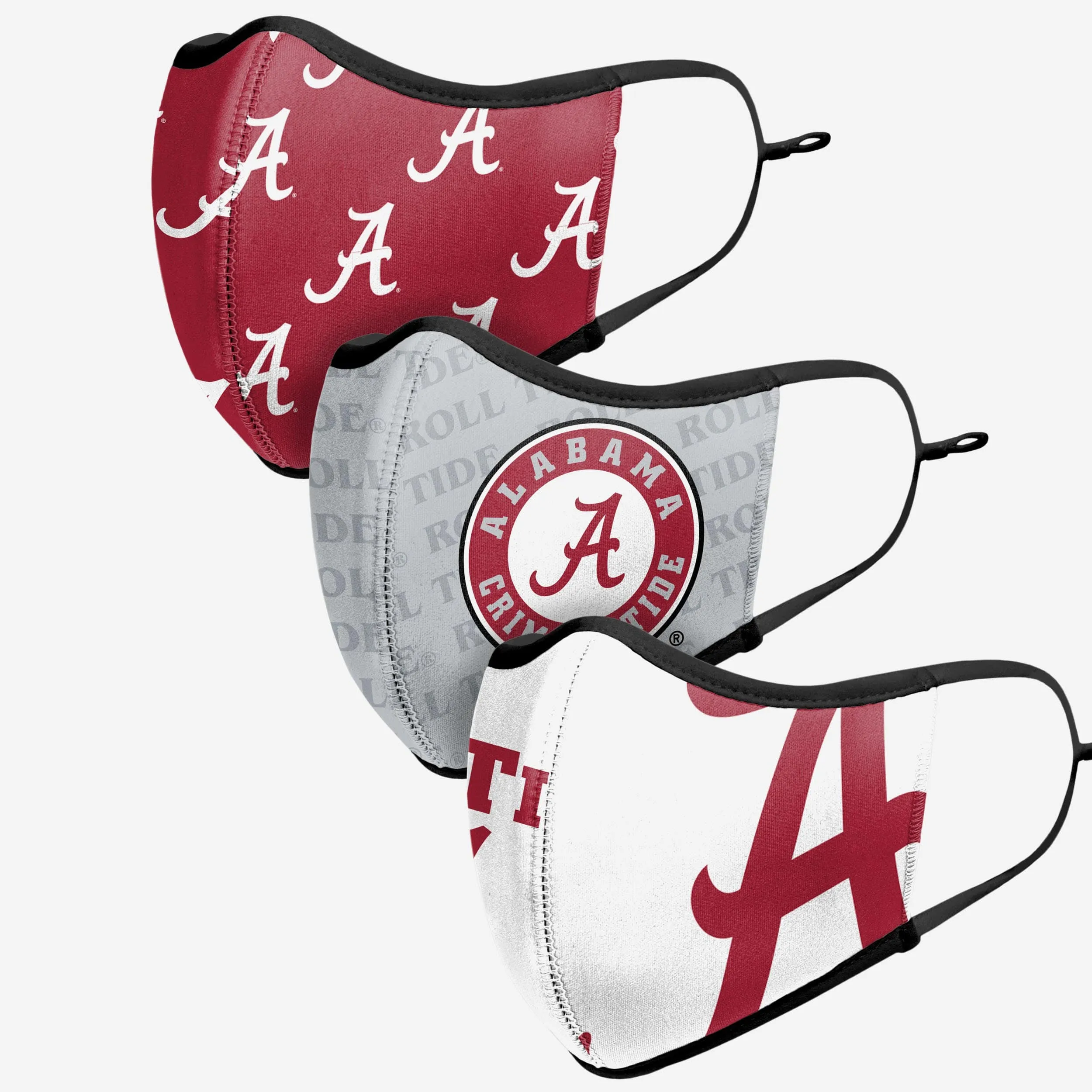 Alabama Crimson Tide Thematic Sport 3 Pack Face Cover