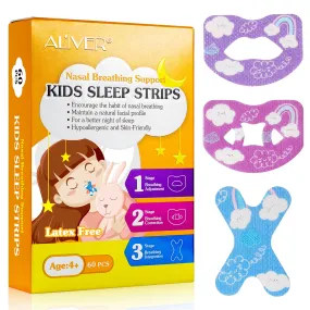 Aliver Kids Sleep Strips, Stretchable Mouth Sleep Aid Help Nose Breathing