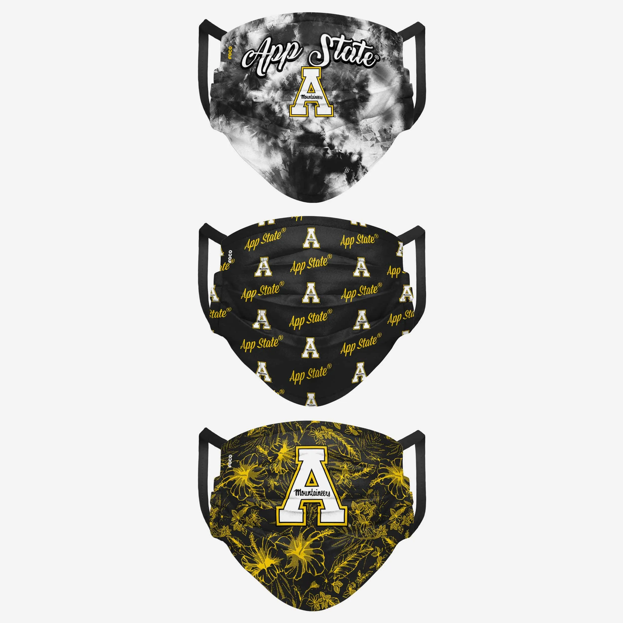 Appalachian State Mountaineers Womens Matchday 3 Pack Face Cover