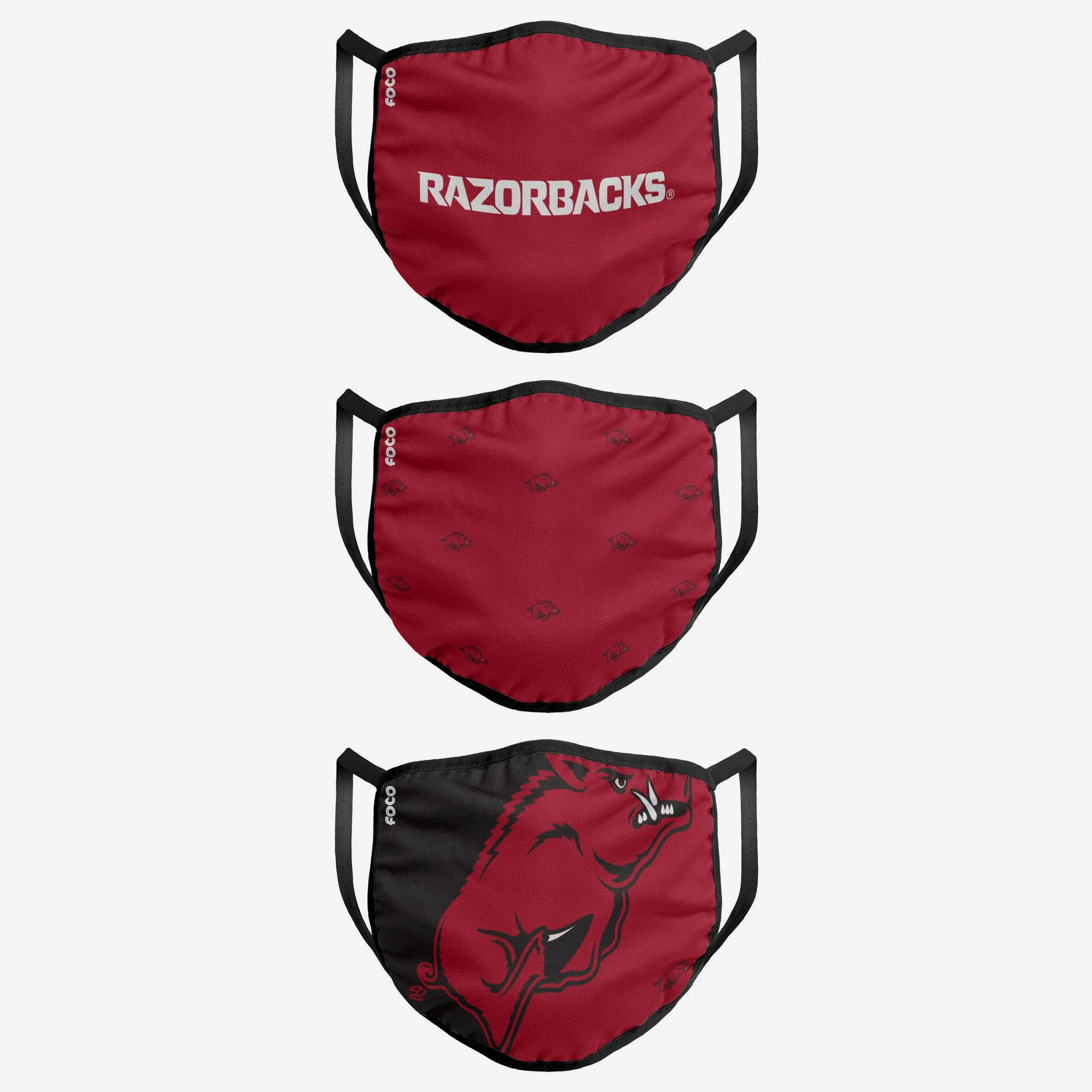 Arkansas Razorbacks 3 Pack Face Cover