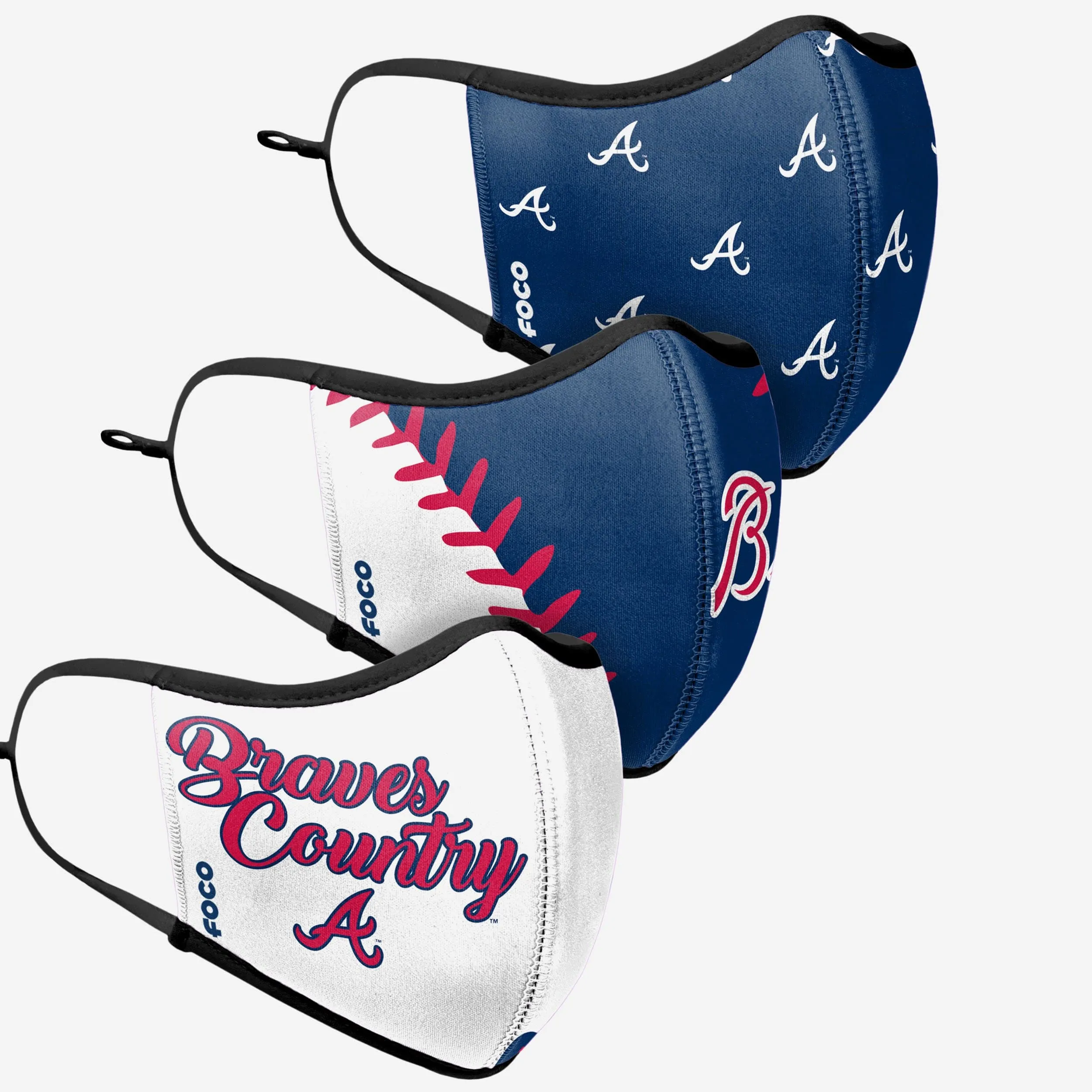 Atlanta Braves Thematic Sport 3 Pack Face Cover