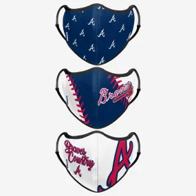Atlanta Braves Thematic Sport 3 Pack Face Cover