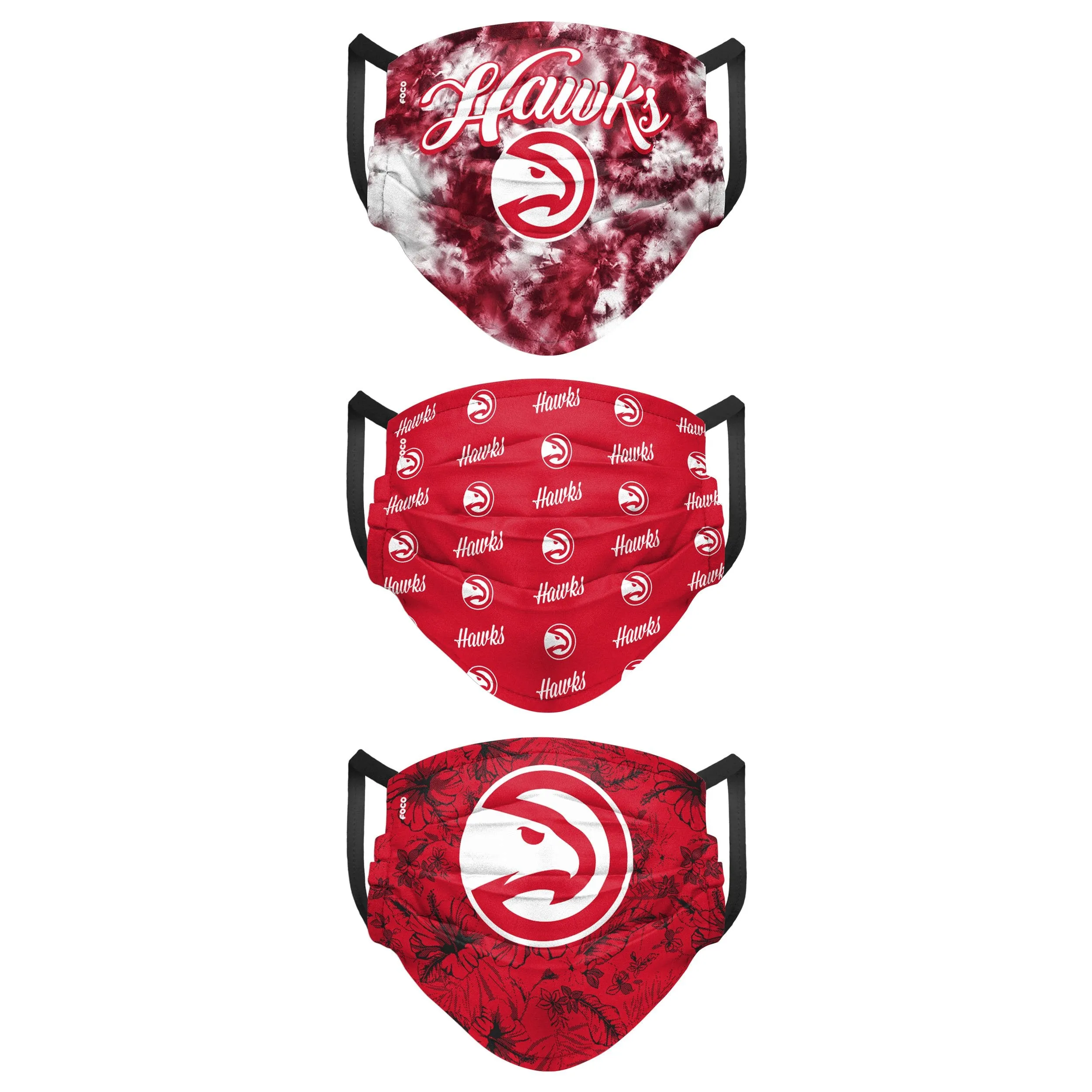 Atlanta Hawks NBA Womens Matchday 3 Pack Face Cover