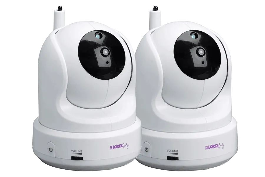 Baby monitor with 2 PTZ cameras and 3.5inch monitor