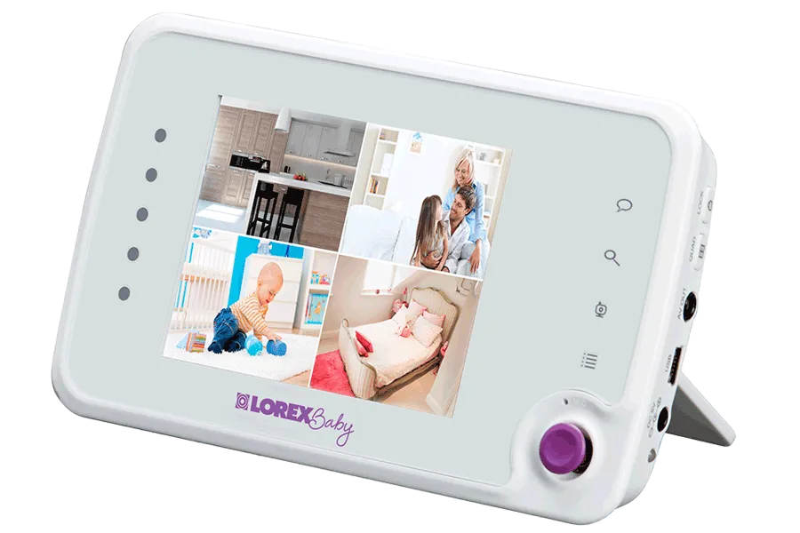 Baby monitor with 2 PTZ cameras and 3.5inch monitor