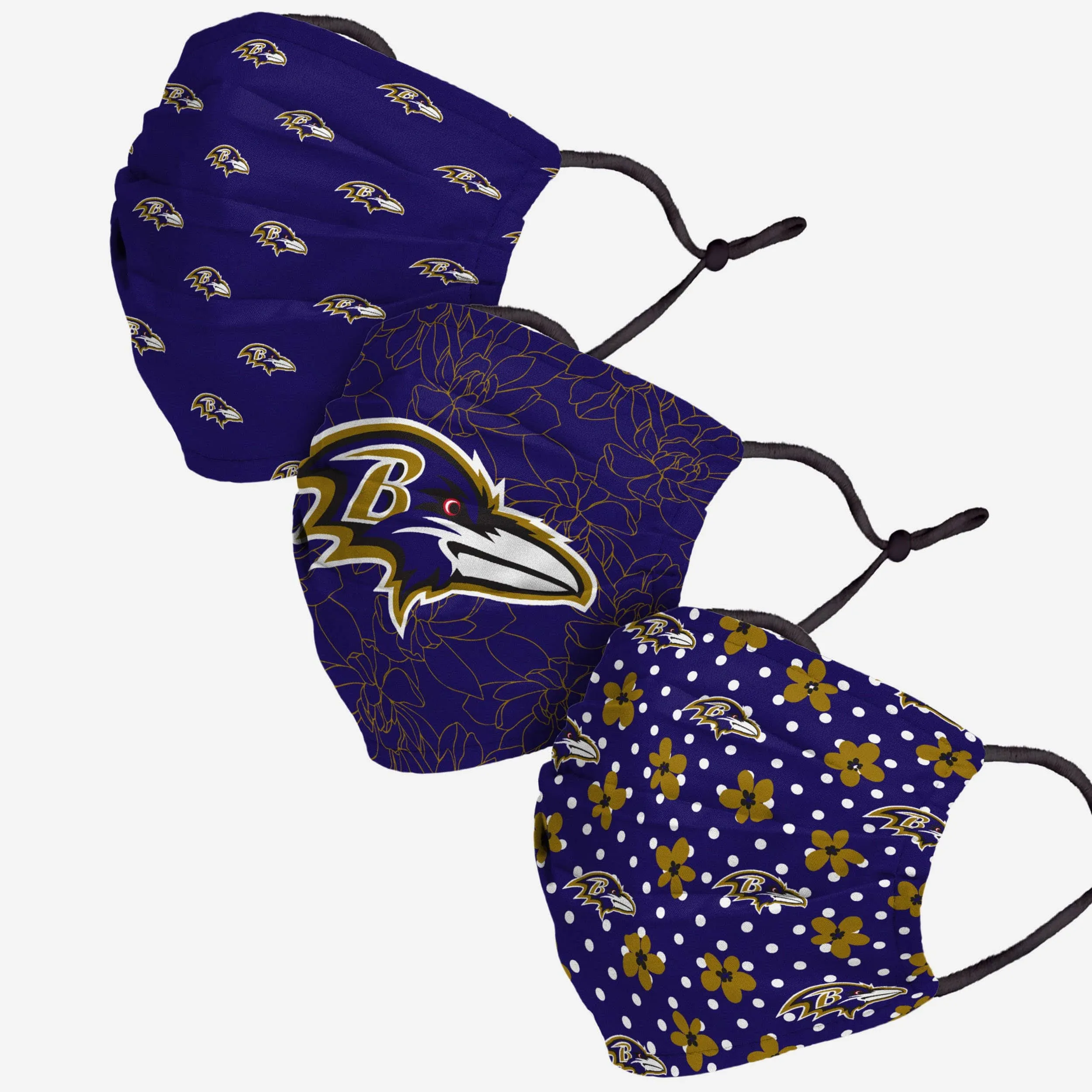 Baltimore Ravens Gameday Gardener 3 Pack Face Cover