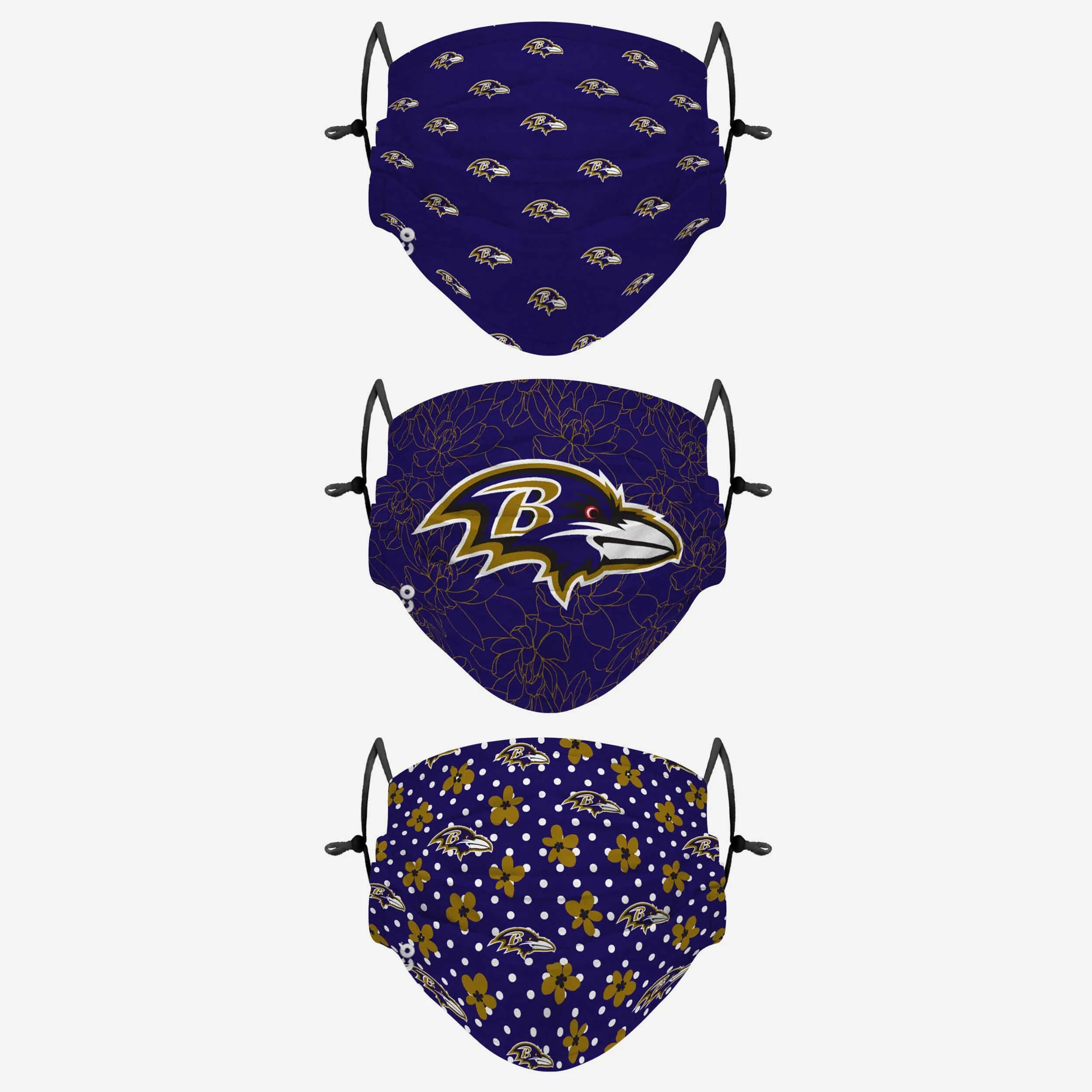 Baltimore Ravens Gameday Gardener 3 Pack Face Cover