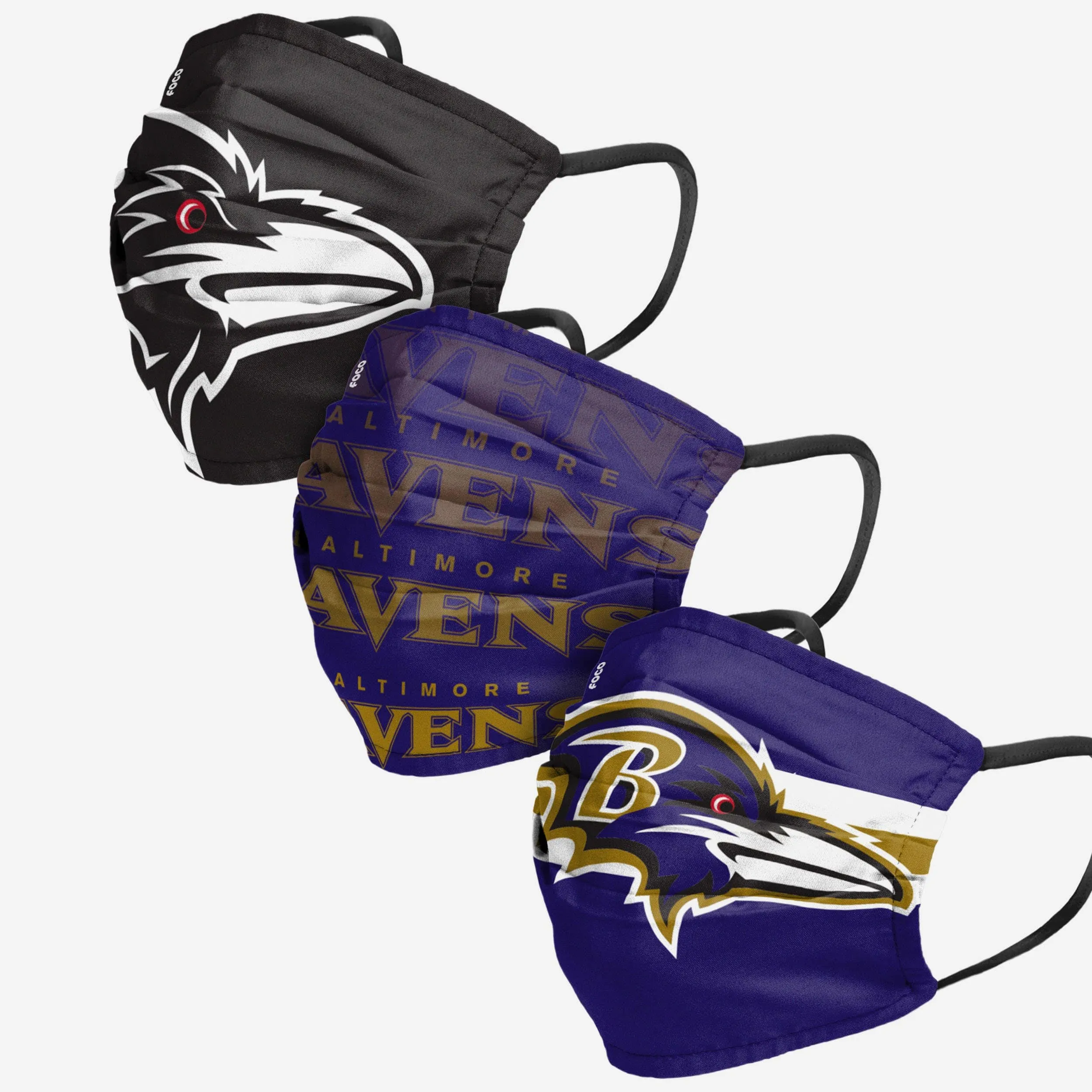 Baltimore Ravens Matchday 3 Pack Face Cover