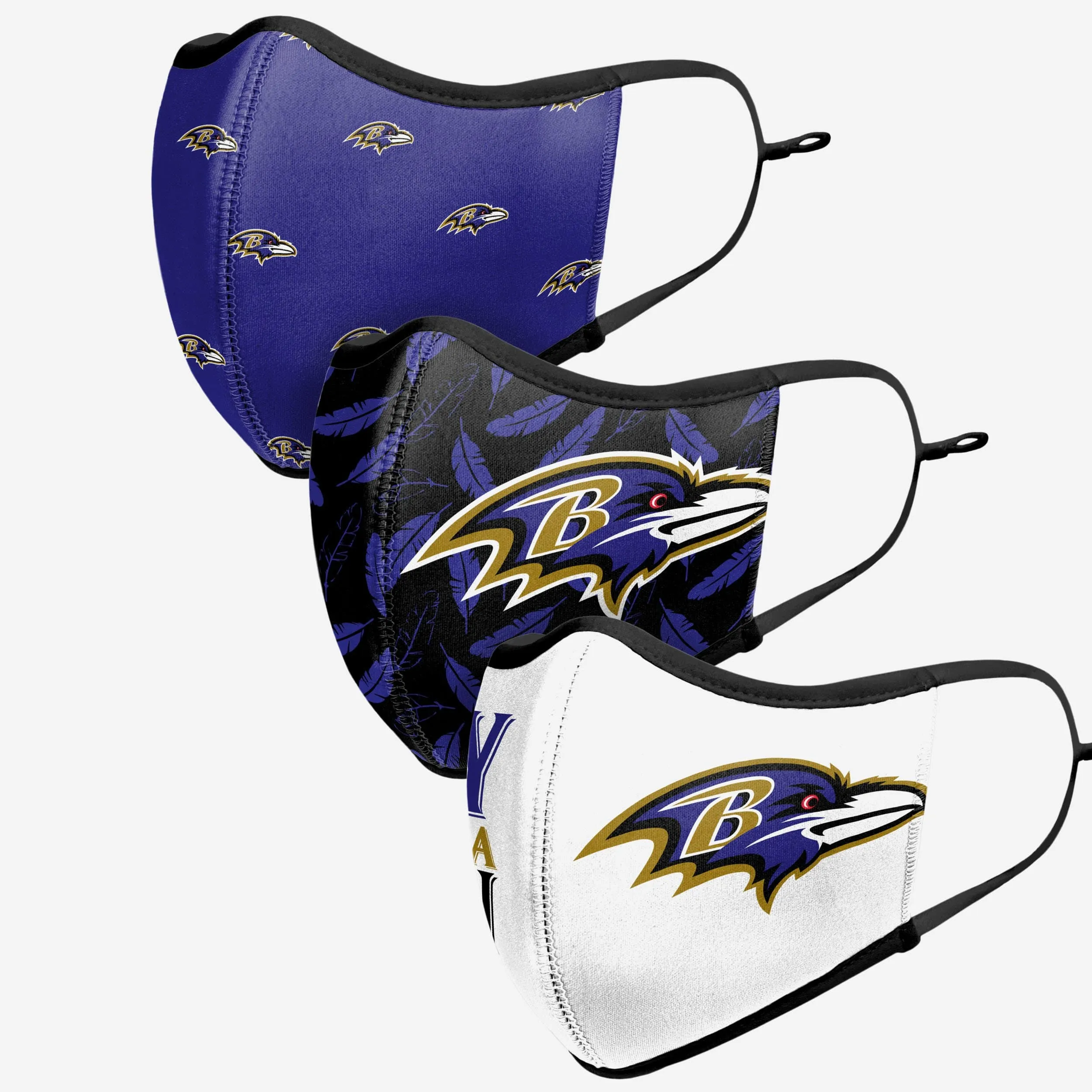 Baltimore Ravens Thematic Sport 3 Pack Face Cover