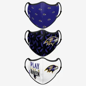 Baltimore Ravens Thematic Sport 3 Pack Face Cover