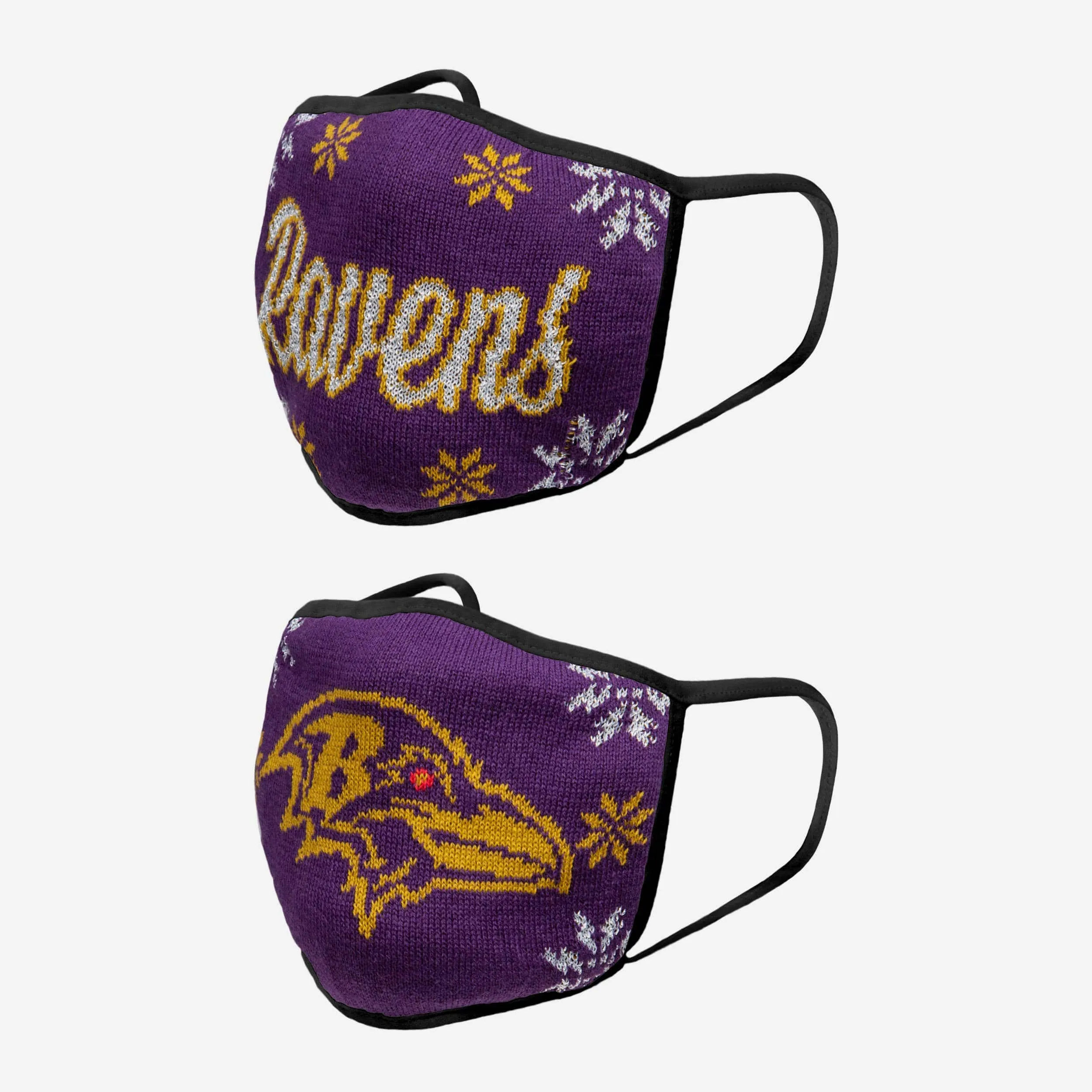 Baltimore Ravens Womens Knit 2 Pack Face Cover