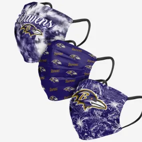 Baltimore Ravens Womens Matchday 3 Pack Face Cover