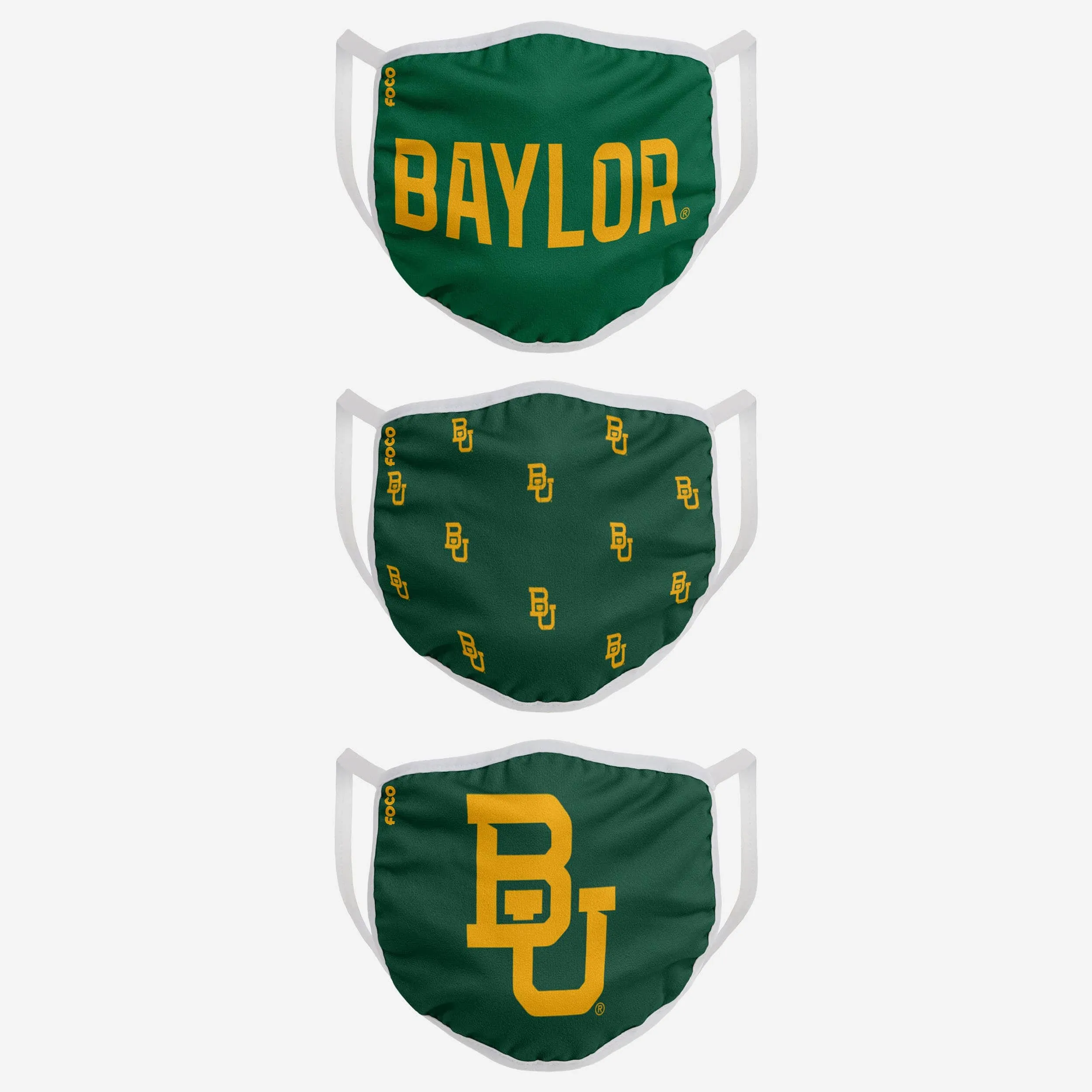Baylor Bears 3 Pack Face Cover