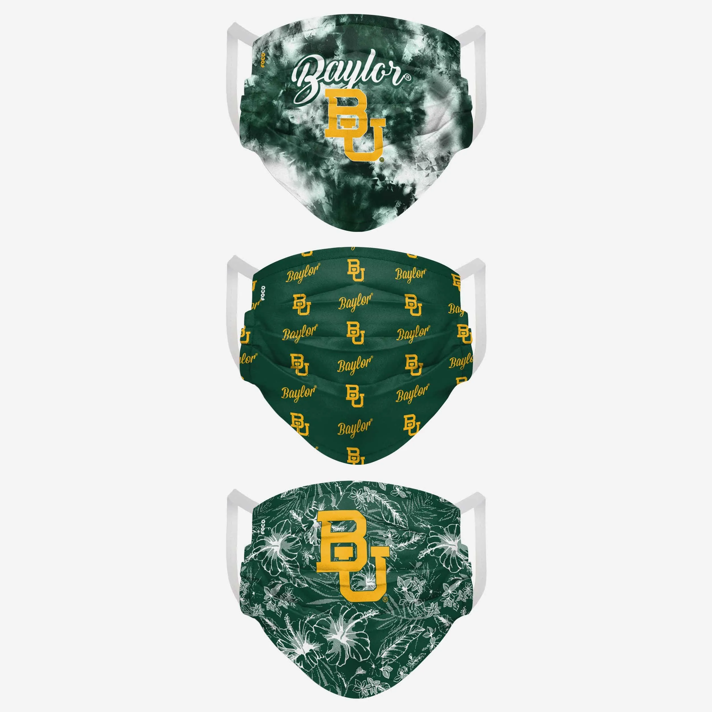 Baylor Bears Womens Matchday 3 Pack Face Cover