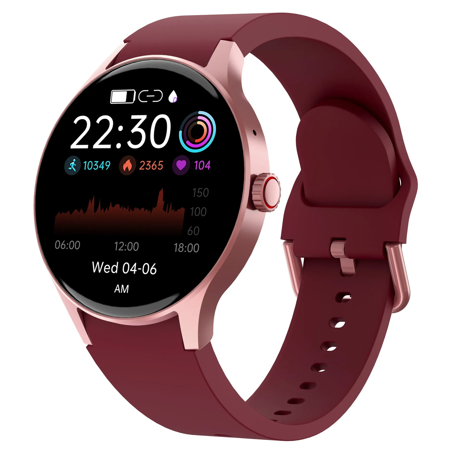 Bearscome Blood Sugar Blood Pressure Blood oxygen Sleep Monitoring Waterproof Smartwatch