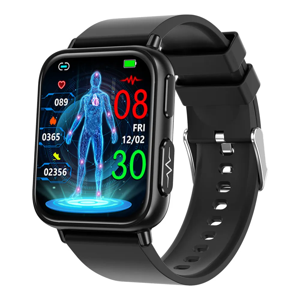 Best Upgrade FITVII® GT5 Pro Max Blood Pressure Monitoring Watch With Blood Glucose ECG Heart Rate Calls Health Fitness Tracker 2025