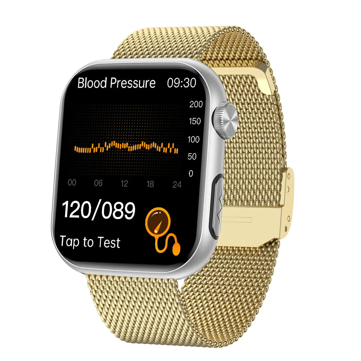 Best Upgrade FITVII® GT5 Pro Max Blood Pressure Monitoring Watch With Blood Glucose ECG Heart Rate Calls Health Fitness Tracker 2025