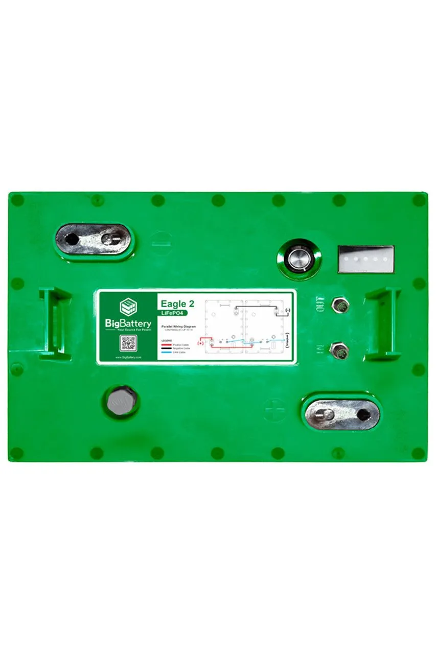 BigBattery | 48V EAGLE 2 | LiFePO4 Lithium Battery 1.63kWh | For Golf Carts, Utility Vehicles, RVs & Camper Vans