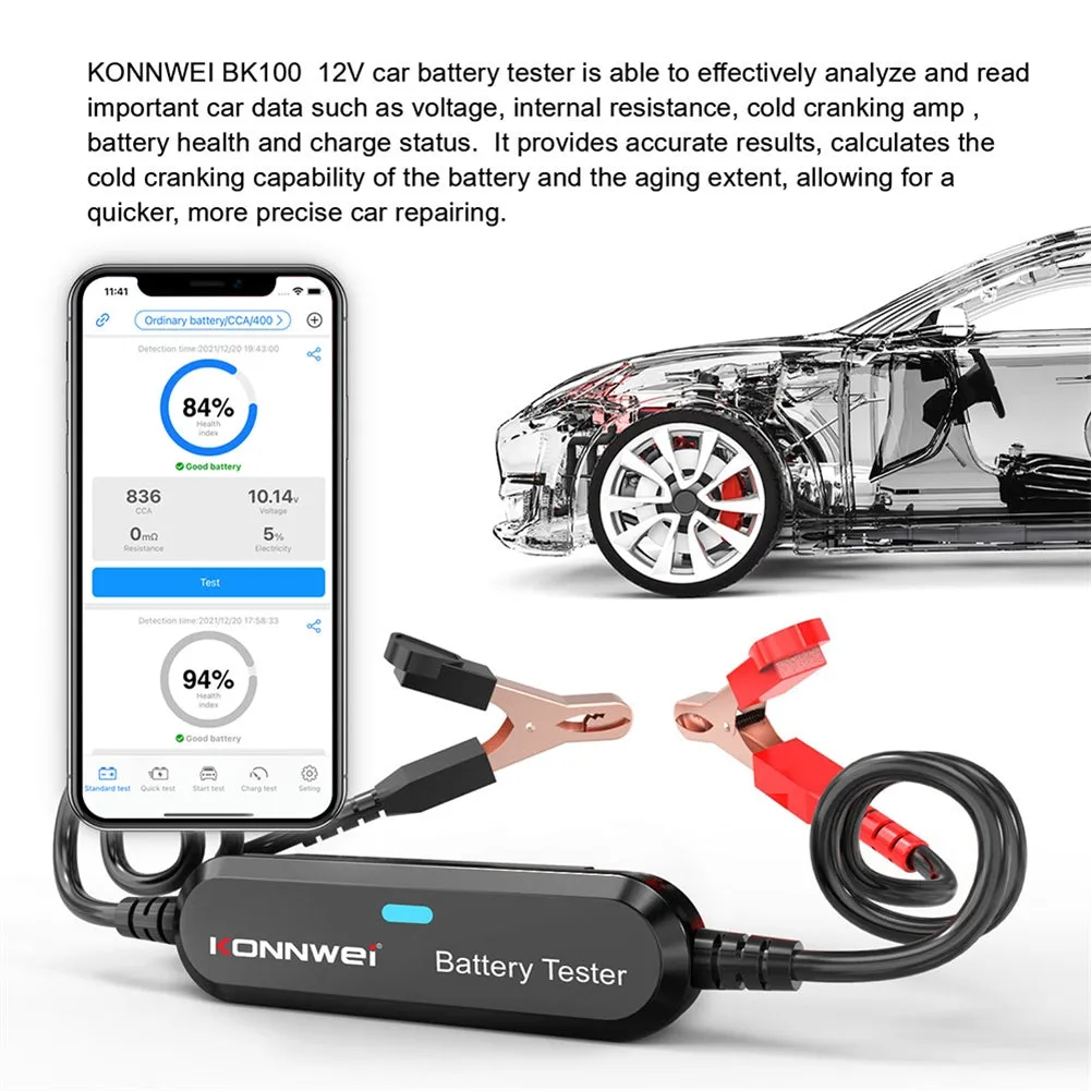 BK100 BST360 Battery Tester Bluetooth 12v Battery Monitor