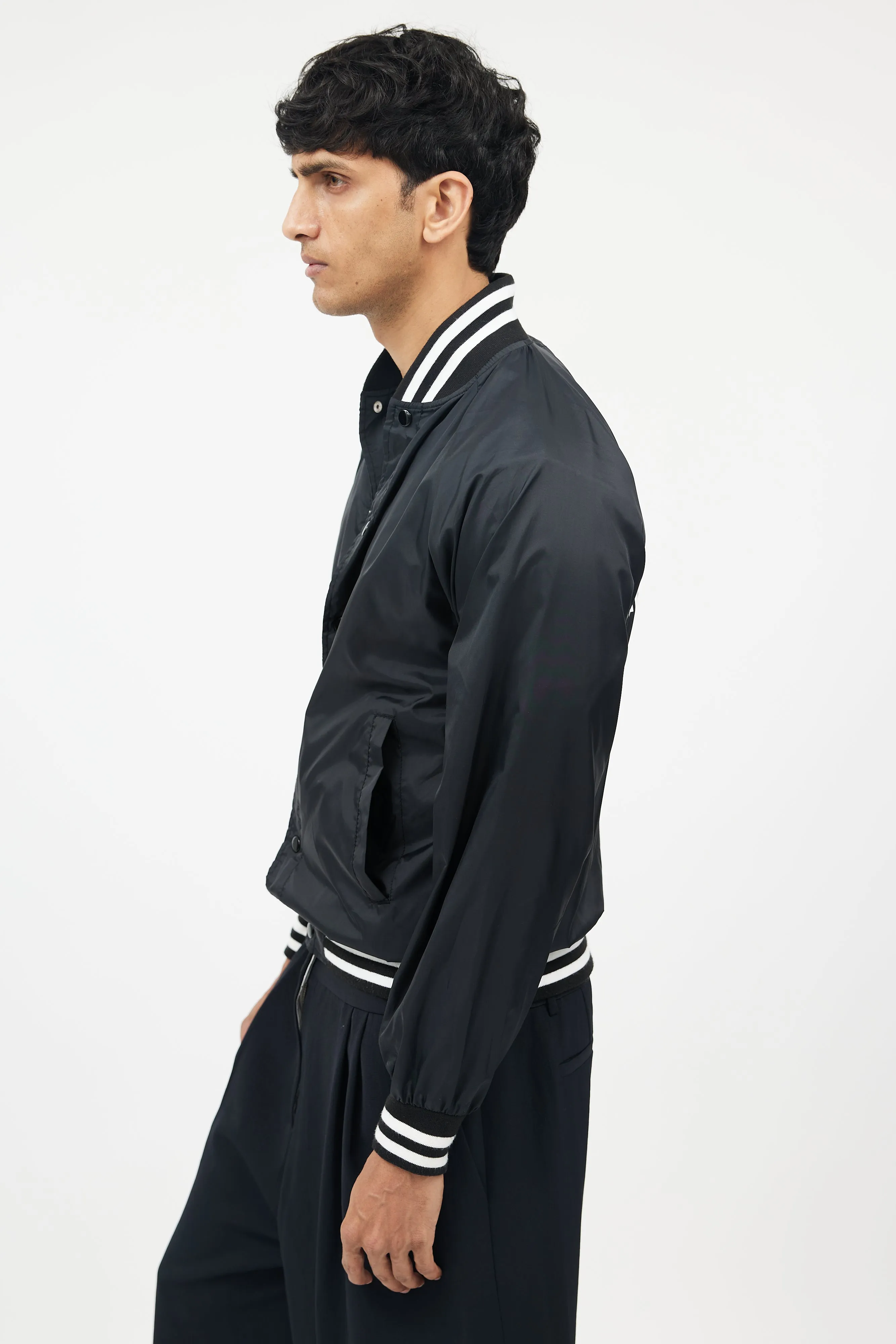 Black & White Nylon Jacket