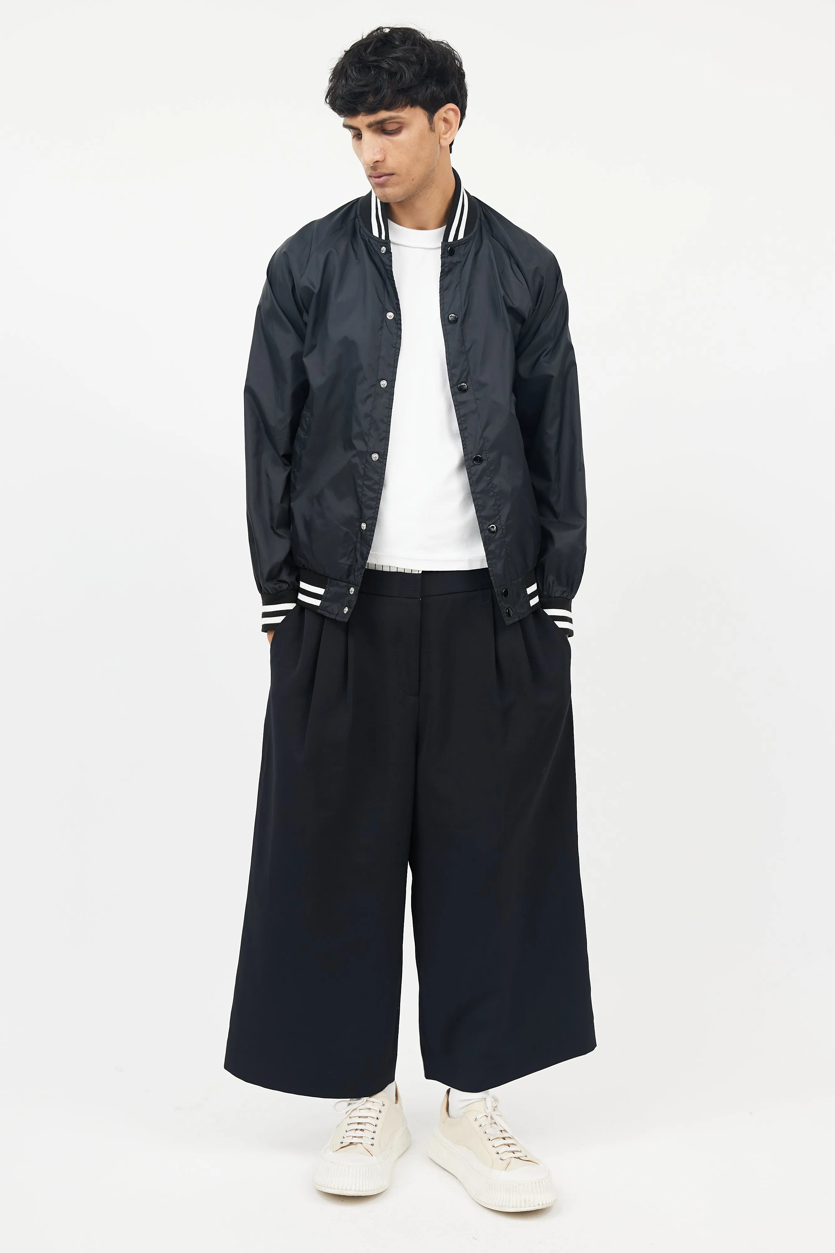 Black & White Nylon Jacket