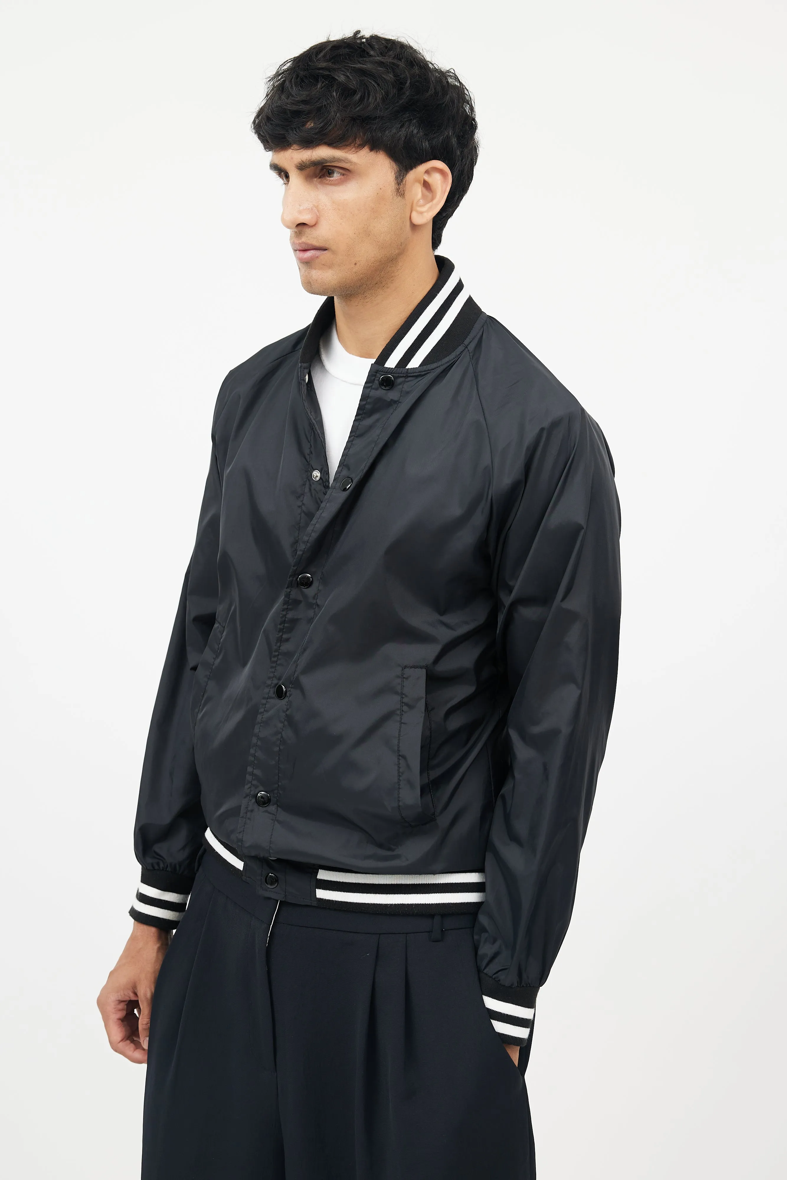 Black & White Nylon Jacket